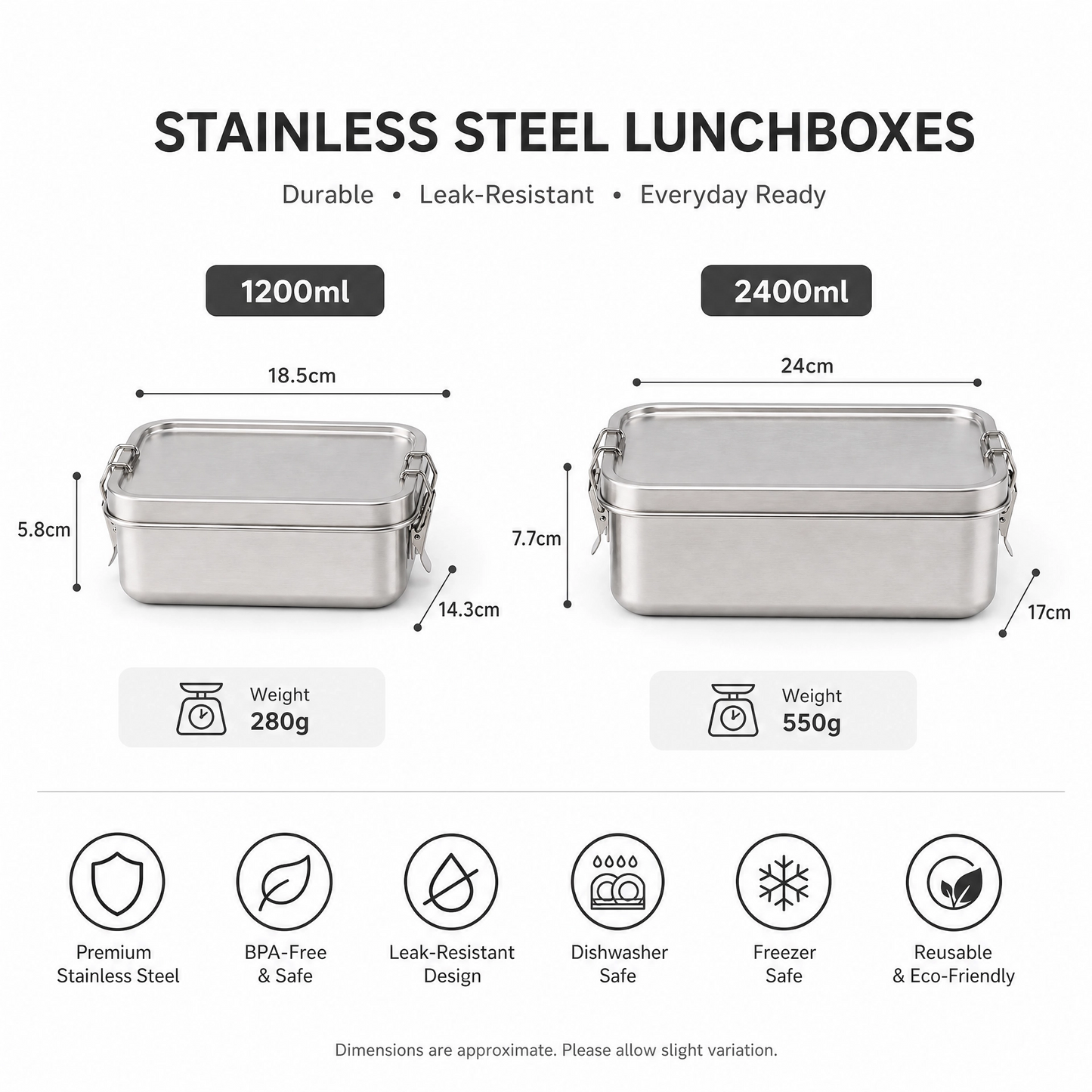 Izvor Stainless Steel Bento Box